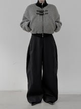 ミックスレンワイドパンツ
