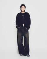 25FW ウォッシュドワイドデニムパンツ