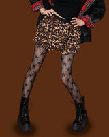 leopard kangkang cake shorts