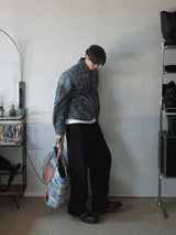ASCLO Jacquard Denim Zipper Jacket (2color)