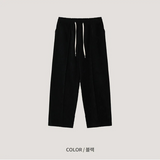 [SET UP가능] Velvet wide training pants(2color)