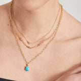 Rose Quartz 925 Silver Necklace N045-02G-RQ