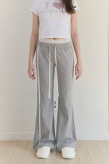 Sweet Dreams Lace Flare Pants (Gray)