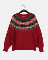 Pomel Nordic Loose Fit Round Knitwear