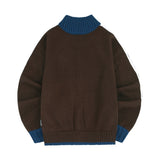 Sporty-Track-Semi-Crop-Knit-Zip-Up - 7COLOR