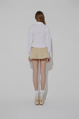 CHINO PLEATS SKIRT