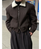 [F/W] Wool biker mustang jacket(2color)