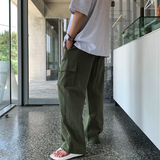 マーレットアイスリネンカーゴバンディングワイドパンツ