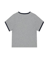 フラッグアップリケリンガークロップTシャツ
