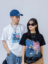"D.T. セキュリティフェイルジャー” Tシャツ  アルバムカバー Ver.(スカイブルー)