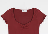 TULIP SHIRRING TEE