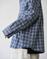 AF SEERSUCKER CHECK SHIRT BLUE