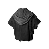 RELABEL Time Element (Dynamic Parallax) Loop Cut Split Short Wide Removable Large Hood Short Sleeve