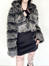 [Only Seow] 1107. Big hood fur crop jk (3color)