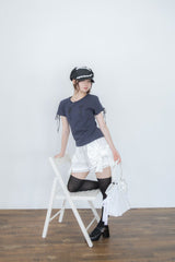 ビッグ リボン パンツ(WHITE)