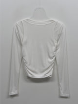 Deman Shirring Layered Long Sleeve T-shirt