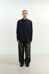 One Pocket Paper Work Shirt (Navy)
