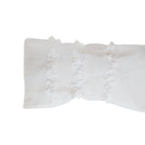 Sheer Wrinkle Frill Long Scarf (white)