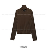 [U-BASIC/wool 28%] Solid Basic Turtleneck Long Sleeve