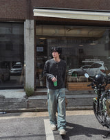 ラブピグメントヘンリーネック長袖Tシャツ