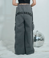 UNISEX デニムライン裏起毛パンツ