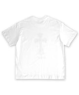 ヴィンテージクラッククロスグラフィックTシャツ_ホワイト