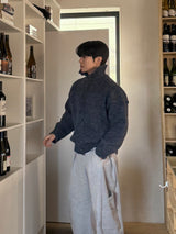 Eden high neck knit cardigan