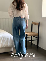 Summer cool wide denim(2color)