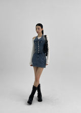 [MADE] Bunny Halterneck Spandex Mini Dress