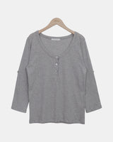 Bejeun Roll-Up 7-Sleeve T-Shirt