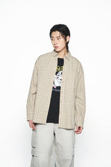 25SS DAMAGE WASHED WIDE CARGO PANTS IVORY