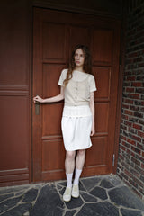 Satin skirt, Grey