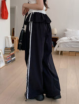 #ST Frill Layered Banding Track Pants (2color)