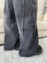 Dual Switch Gradient Flap Pocket Two-Way Snap Wide Pants (3 Colors)
