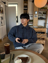 Eden high neck knit cardigan