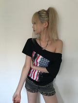 アメリカンフラぐオフショルダーT