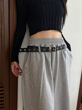 [Unisex] Belted sweat bermuda pants(3color)