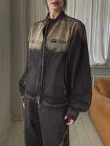 ノアツーウェイグラディエントウォッシングジャケット -グランジ
