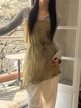 Layered string one piece(3color)
