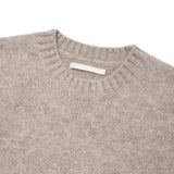 COLLECTION ROUND NECK KNIT [OAT MEAL]