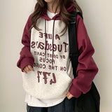 Loran Color Raglan Napping Hoodie