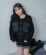 UNISEX ポケットニットジャケット