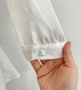 Lua V-neck Peplum Three Quarter Blouse