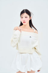 off shoulder knit