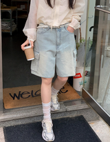 Cargo Denim Bermuda Half Pants
