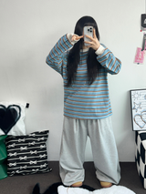 DOWN PINTUCK BALLOON LONG PANTS 🩶🖤2COLOR