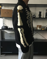 BT Skull Jagard Cowichan Knit Zip-Up (2C)