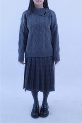 Jiyu High Neck Twist Knit (2color)