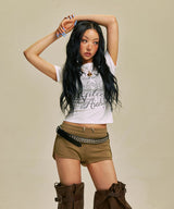 スターウィングクロップTシャツ_WH