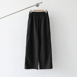 WIT LINEN COTTON WIDE PANTS